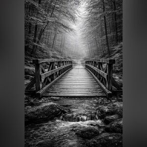 Mystical Forest Pathway Art Print 8x10 Glossy Photo
